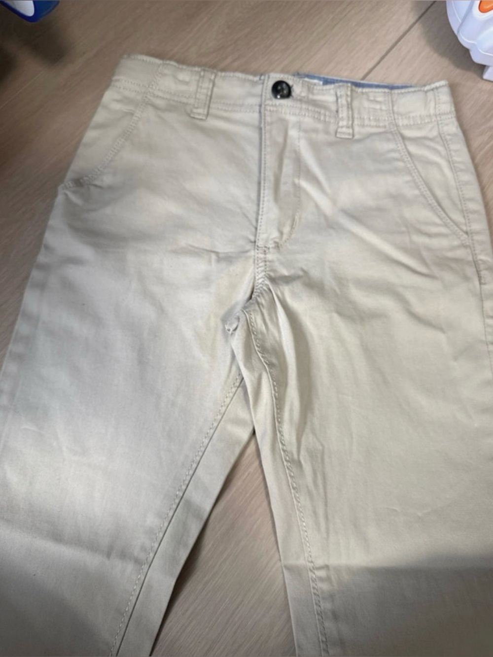 Boys Casual Chino Pants in Light Beige